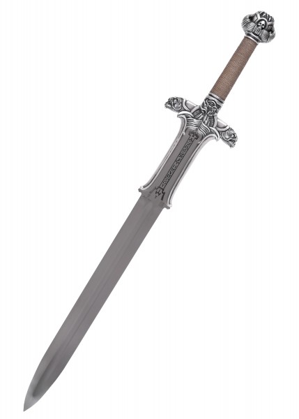 Das Conan Atlantean Schwert von Marto, silberfarben, zeigt detaillierte Gravuren und ein aufwendig gestaltetes Heft. Das Schwert erinnert an die epischen Abenteuer von Conan dem Barbaren. Ideal für Sammler und Fantasy-Fans.