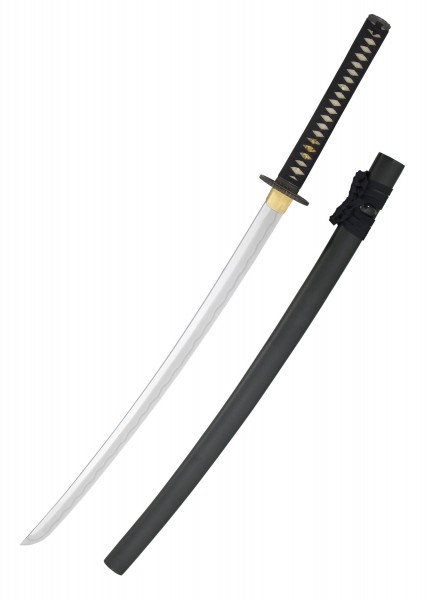 Das Practical Plus Elite Katana ist ein hochwertiges Schwert mit einer scharfen, geschwungenen Klinge und einem kunstvoll verzierten Griff. Die Kombination aus traditionellen und modernen Designelementen macht es zu einem bemerkenswerten Sammlerstück