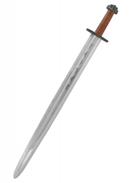 Das Viking Ironside Schwert von Condor ist ein hochwertiges Wikingerschwert mit einer scharfen Klinge, gravierten Runen und einem lederumwickelten Griff. Ideal für historische Nachstellungen oder Sammlungen.
