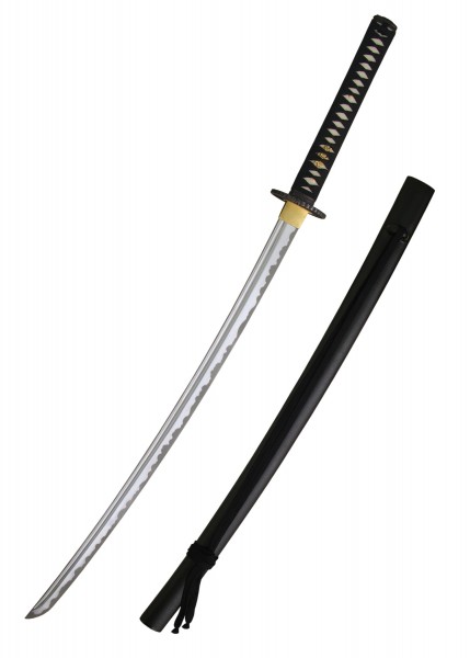 Das Practical Plus Iaito ist eine Trainingswaffe mit einer eleganten, geschwungenen Klinge. Die schwarze Griffwicklung bietet sicheren Halt. Die hochwertig verarbeitete Saya schützt die Klinge und verleiht dem Iaito ein edles Aussehen.