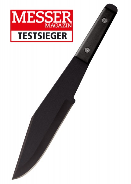 Der Perfect Balance Thrower ist ein Wurfmesser mit einer schwarzen, solide wirkenden Klinge. Das Messer hat einen ergonomischen Griff mit zwei Nieten zur Stabilisierung. Es wurde als Testsieger im 'Messer Magazin' ausgezeichnet. Hervorragend für Ziel