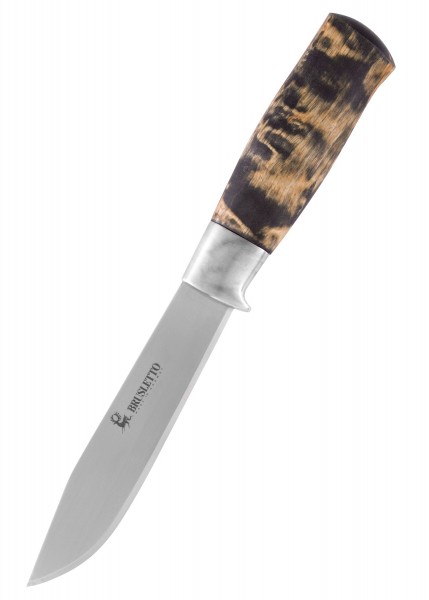 Das Hunter Premium von Brusletto ist ein feststehendes Messer mit einer strapazierfähigen, scharfen Klinge und einem ergonomischen Holzgriff. Es eignet sich hervorragend für Outdoor-Aktivitäten und Jagdzwecke. Die hohe Qualität und das elegante Desig